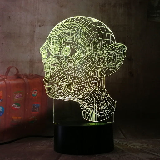 The Lord of the Rings Gollum 3D LED Night Light Lamp