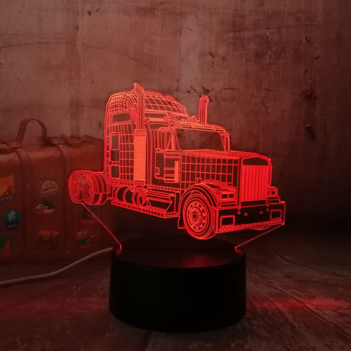 Transformers Autobots Optimus Prime Acrylic 3D LED RGB Night Light Lamp