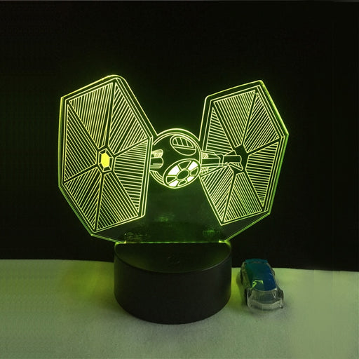 3D LED Night Light Star Wars Vader Tie Fighter Lamp