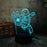 Marvel Hero Fly Iron Man 3D LED Night Light Desk Lamp