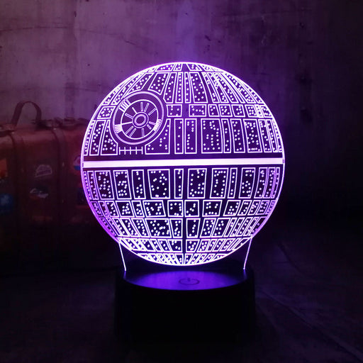 Star Wars Death Star 3D RGB LED Night Light Lamp