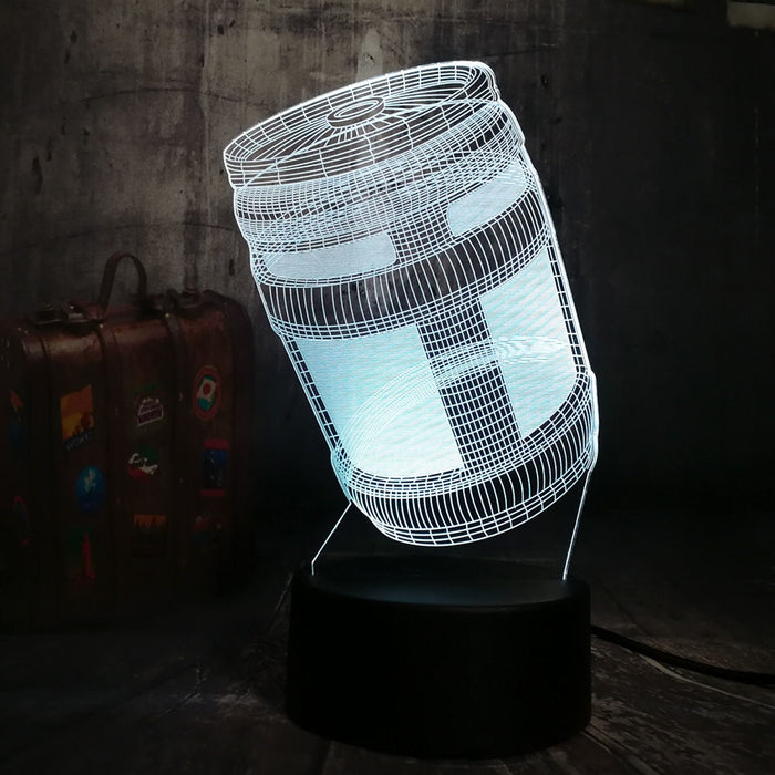 Battle Royale Game TPS Chug Jug 3D LED Night Light Lamp