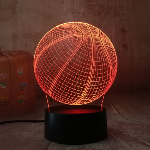 3D Basketball Sport Home Decoration LED Night Light Lamp