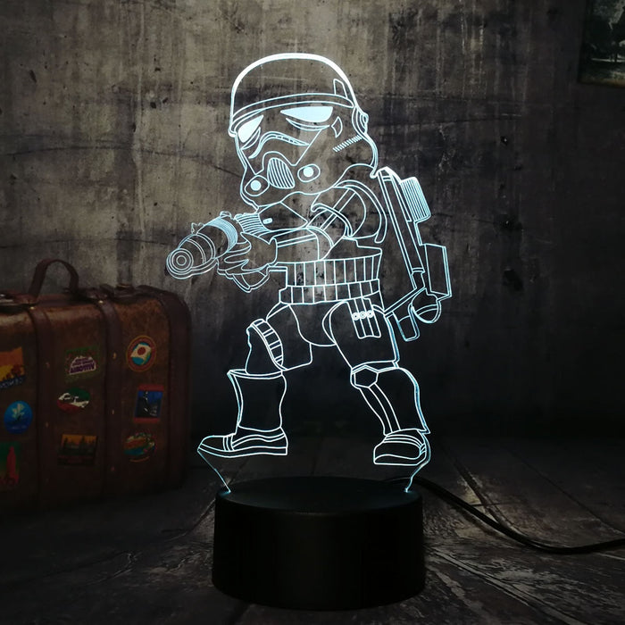 Star Wars Imperial Stormtroope 3D LED Night Light Lamp