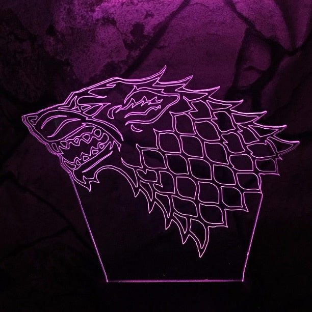 Game of Thrones Cool Stark Wolf A Song of Ice and Fire Lamp