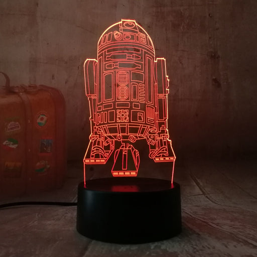 Star Wars R2D2 Warship 3D Lava Night Light Lamp
