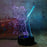 Mixed Dual Color 7 Color Change Star Wars Juda Yuda 3D LED Night Light Lamp
