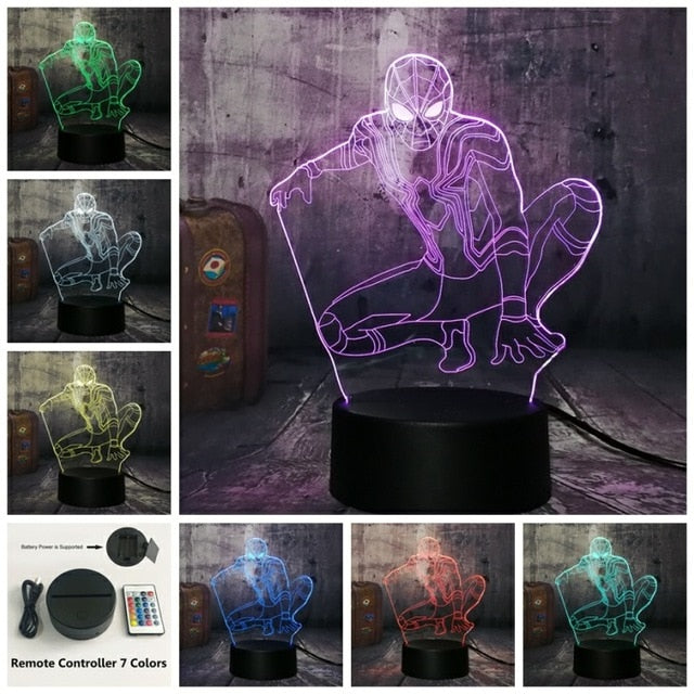 Marvel Legends Super Hero Spiderman  Night Light LED USB Lamp