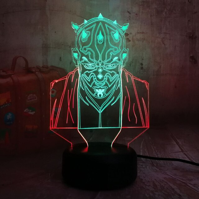 Star Wars Darth Maul 3D Visual Led Sleep Night light Lamp