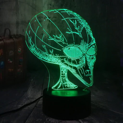 Novelty Movie Cosmic Space Alien ET 3D RGB LED Night Light Lamp