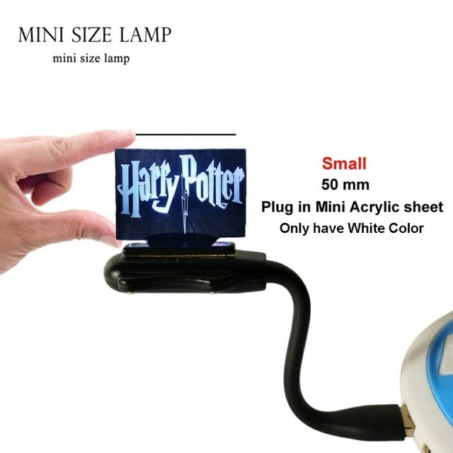 RAVENCLAW HP HARRY POTTER 3D Acrylic LED 7 Colour Night Light Touch Table  Lamp