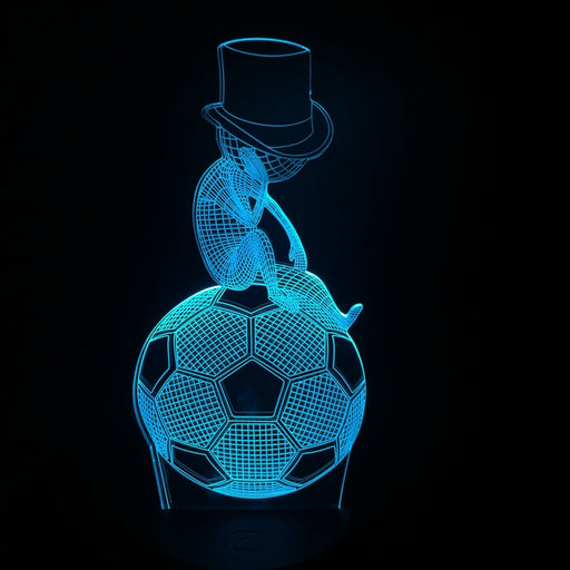 3D Globe Football Soccer House Decor LED Night Light Lamp